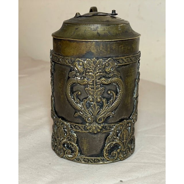 Antique 19th Century Victorian Ornate Bronze Figural Cherub Portable Oil Lamp For Sale - Image 4 of 13