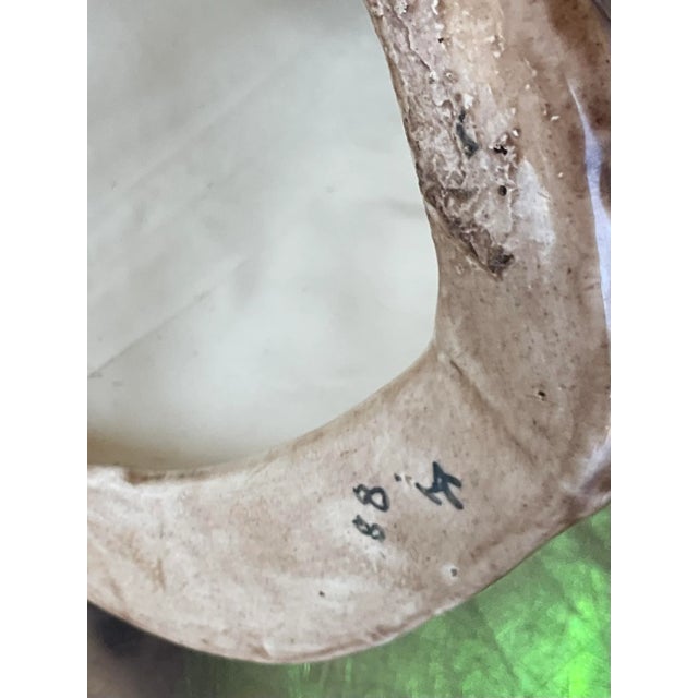 Ceramic Vintage Boho Hand Painted Ceramic Owl For Sale - Image 7 of 7