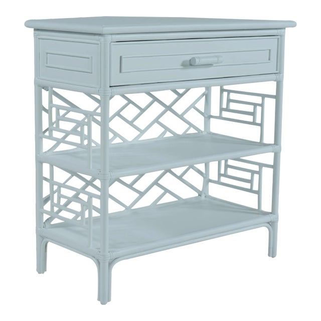 Chippendale End Table - Blue For Sale