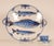 Mid-Century Modern Delft Plate Fish Plate Drip Tray Handpainted Decorative Bowl Set of 2 For Sale - Image 3 of 14