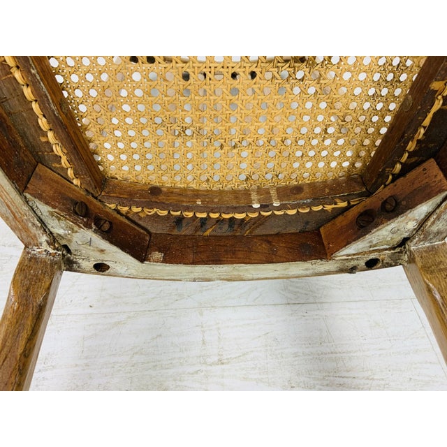 Antique Louis XVI Style Side Chairs With Caned Seats—A Pair For Sale - Image 13 of 16