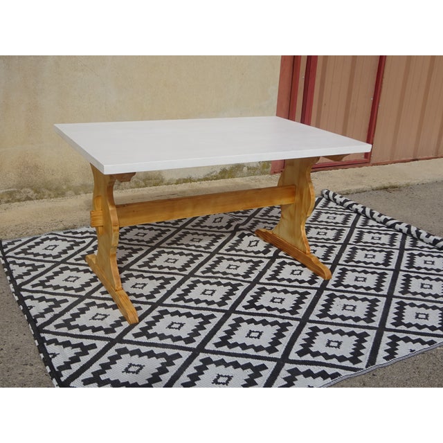 Pine Monastery Dining Table, 1980s For Sale - Image 3 of 17