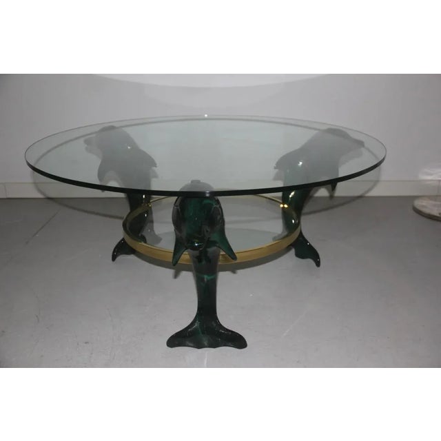 Italian Dolphins Coffee Table, 1970s For Sale - Image 9 of 10