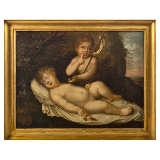 Italian School Artist, Lamb of God, 17th Century, Oil on Canvas For Sale