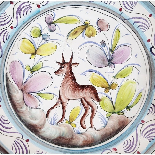 From an eclectic New York City estate, we are happy to offer you this gorgeous Portugese Ceramic Majolica Style Hand...