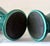 Emerald-Green Ribbed Ceramic Lamps, Pair For Sale In Denver - Image 6 of 11