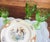 Gemstone Fostoria Green Moonstone Sherbet Glasses Set 4 For Sale - Image 7 of 10