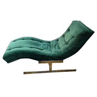 Milo Baughman Wave Chaise For Sale