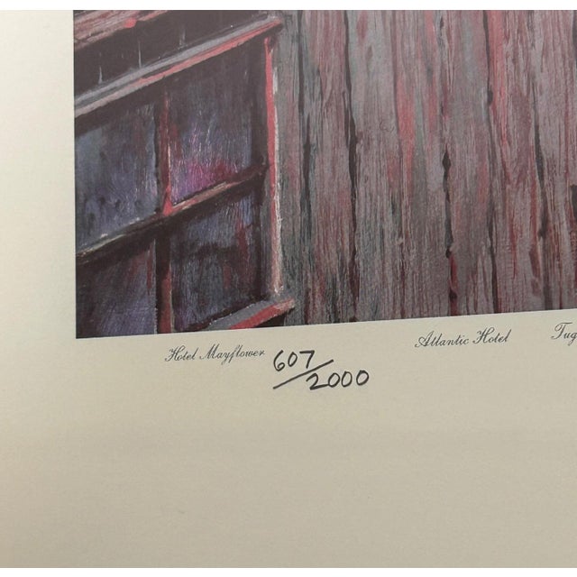 American Paul McGehee Signed Limited Edition Jacksonville Maritime Art Print Framed 1985 For Sale - Image 3 of 14
