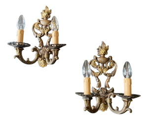 Vintage Wall Lights, 1960s, Set of 2