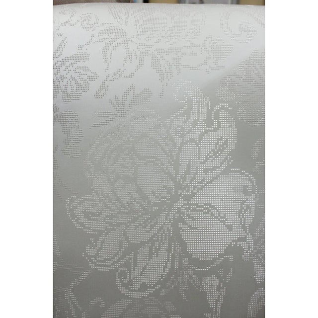 Ethan Allen Ethan Allen Silver "Digital" Wingback Chair - Silver For Sale - Image 4 of 5
