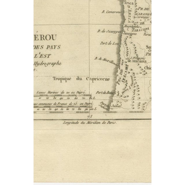 Peru and Upper Amazon Enlightenment Map by Rigobert Bonne, 1780s For Sale - Image 10 of 12