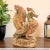 Dimensions: 9" W x 4" D x 13" H This piece is handcrafted by artisans using basic hand tools. Due to the nature of this...