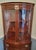 Traditional 1940s Regency Bow Front Flame Mahogany Corner Cabinet by Morganton Furniture For Sale - Image 3 of 14