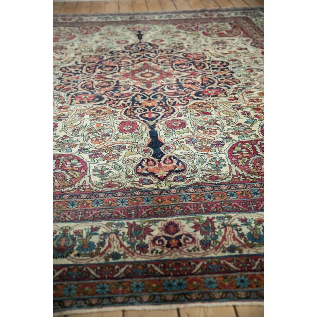 Late 19th Century Antique Fine Kerman Square Carpet - 8'11" X 10'1" For Sale - Image 5 of 12