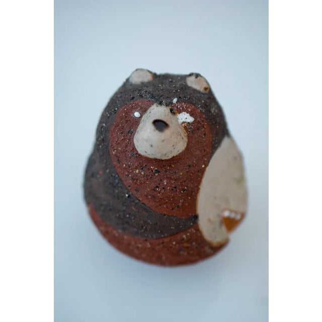 Ceramic Bear Figurine in Ceramic by Thomas Hellström for Nittsjö, 1960s For Sale - Image 7 of 8