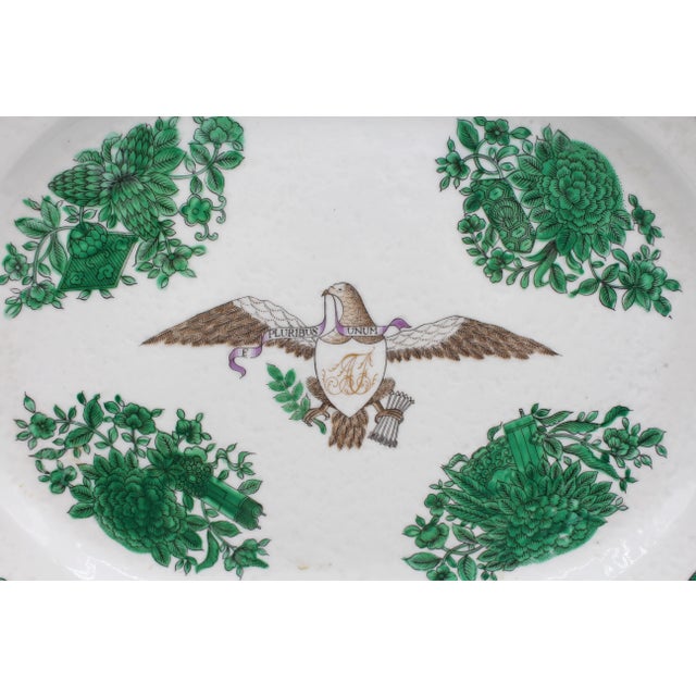 Early 20th Century Circa 1912-49 Green Fitzhugh Chinese Export Porcelain Armorial Tureen, Cover, & Undertray For Sale - Image 5 of 14