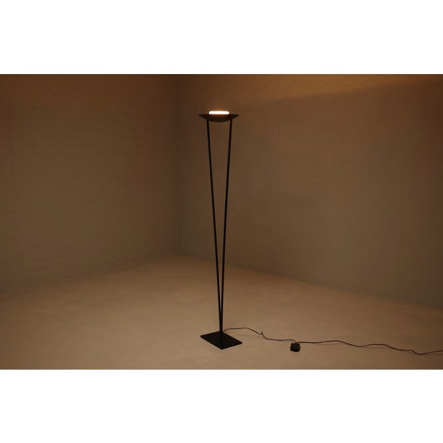 Black Vintage Victory Floor Lamp by Artoff for Lumen Center, 1980s For Sale - Image 8 of 10
