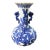 Vintage Large Chinoiserie Porcelain Blue & White Onion Shape Vase 21.75" H For Sale - Image 11 of 12