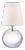 Thomas O'Brien by Visual Comfort Signature Terri Round Accent Lamp in Crystal with Linen Shade For Sale