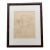 Framed 1930s Pencil Sketch Portrait of a Woman For Sale