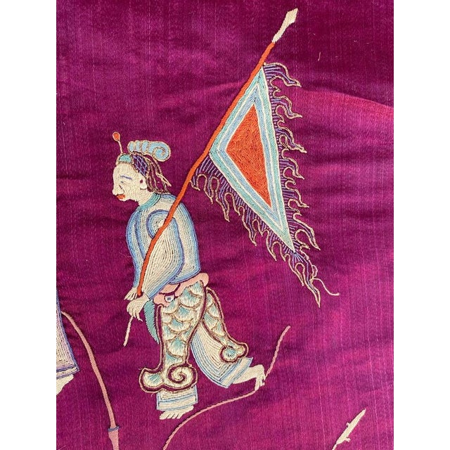 Antique Chinese Embroidery, 1890s For Sale - Image 15 of 18
