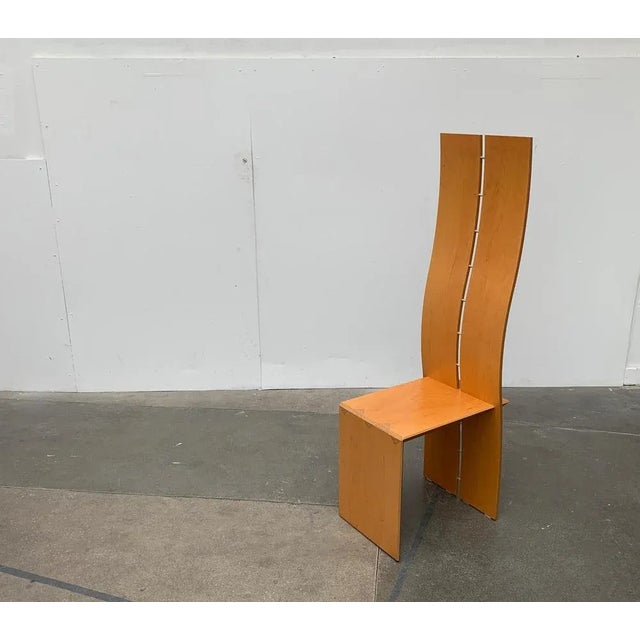 Postmodern High Back Chair For Sale - Image 13 of 18
