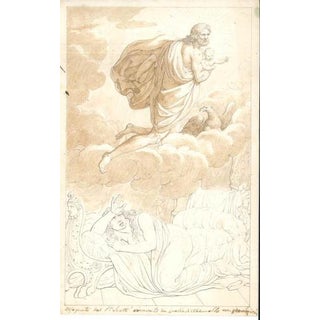 Unknown, Mythological Subject, 19th Century, Charcoal and Ink For Sale