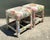 Vintage Printed Paper Napkin Low Stools - A Pair For Sale - Image 10 of 12