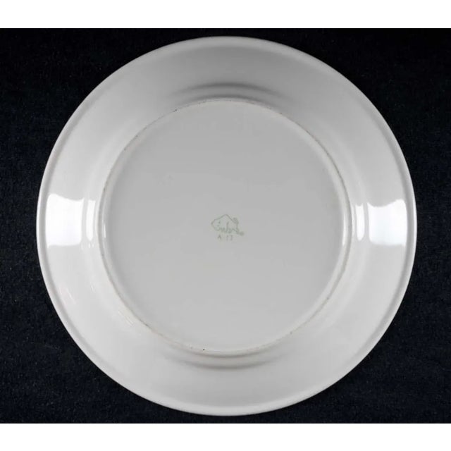 1940s Buffalo China Restaurant Ware A-12 White Round Plate For Sale - Image 6 of 9