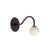 Pin Up Sconce, Modern, 3 Inches Glass Globes, by Research.Lighting, Facing Up, Modern, Minimal For Sale - Image 10 of 12