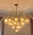 Grand-Scale 1970s Smoked Glass and Brass 22-Light Waterfall Chandelier For Sale In New York - Image 6 of 9