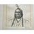 Charcoal Tom Greenwood "Red Cloud" Limited Edition Embossed Lithograph W/ Watercolor c.1989 For Sale - Image 8 of 12