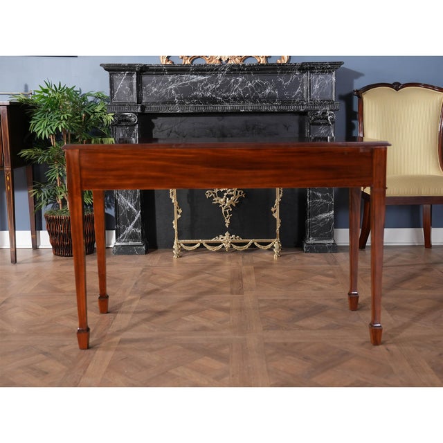 Mahogany Banded Console Table For Sale - Image 11 of 12