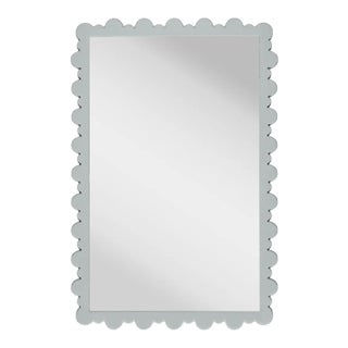 Fleur Home Garden District Valmont Rectangle Mirror in Pelican Gray, 28.5x38.5 For Sale