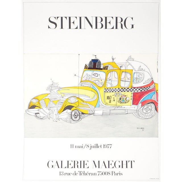 Saul Steinberg, Galerie Maeght Expo, 1977, Lithograph For Sale