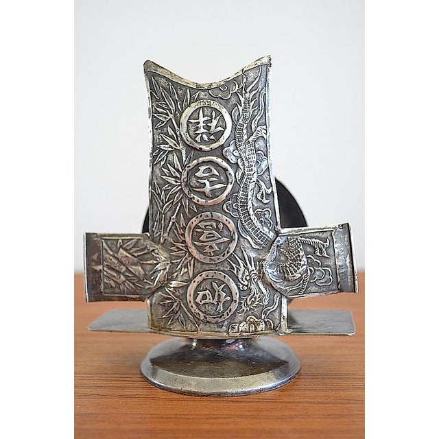 Antique Chinoiserie Candlestick, 1890s For Sale - Image 12 of 12