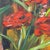 Red Vintage Original Oil Painting Red Roses Still Life For Sale - Image 8 of 13