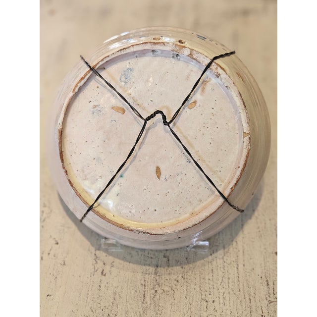 Rustic European Mid 19th Century Spanish Ceramic Fajalauza Bowl From Granada For Sale - Image 3 of 7