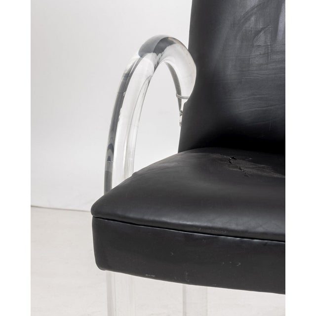 Contemporary Charles Hollis Jones Leather Armchairs, 2 For Sale - Image 3 of 7