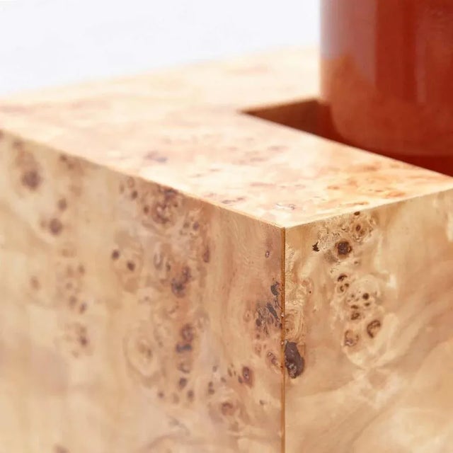 Y vase made for the collection of Twenty-Seven Woods for Chinese Artificial Flowers vase by Ettore Sottsass, Edited by...