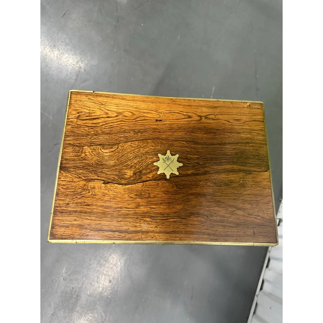 Late 19th Century Antique English Campaign Writing Desk by Mordan & Co, London For Sale - Image 5 of 6