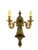 Vintage Louis XVI Brass Wall Sconce For Sale - Image 12 of 18
