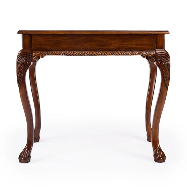 Dupree Writing Desk, Medium Brown For Sale - Image 10 of 11