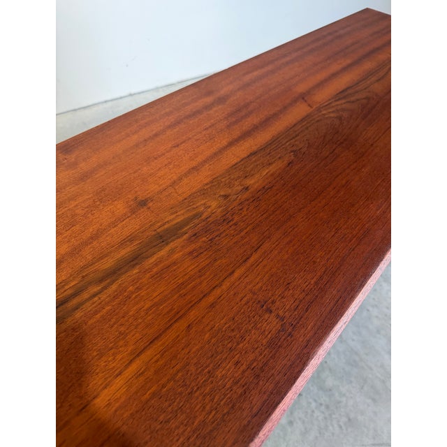 Long Danish Modern Teak Credenza by Clausen & Sons, Mid Century Modern For Sale - Image 9 of 12