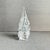 Vintage Art Glass Christmas Tree Sculpture Clear Bubbles Hand Sculpted for Great City Traders, San Francisco