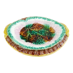 Antique 19th Century Majolica Bread Tray, C1880s