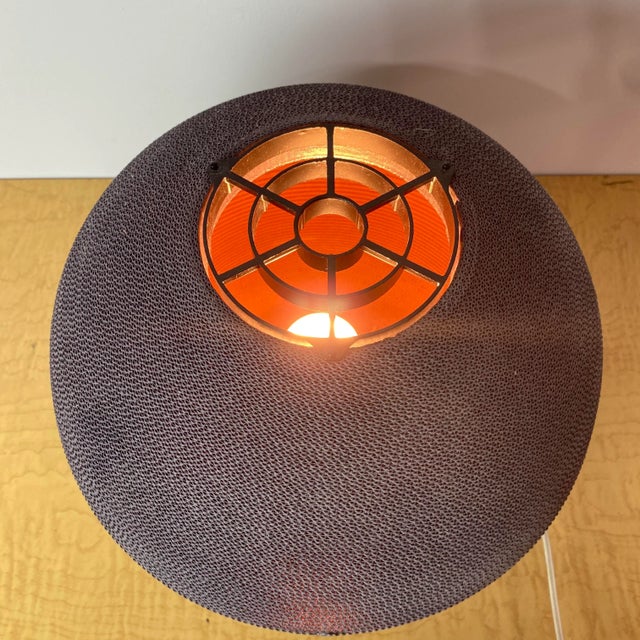 1970s Corrugated Table Lamp For Sale - Image 11 of 13