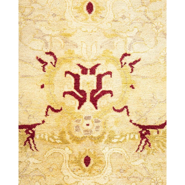 Moroccan Vintage Moroccan Hand Knotted Wool Area Rug, Ivory - 6'2" X 9'0" For Sale - Image 3 of 9