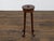 19th-Century English Walnut Stool with Hand-Cut Central Handle and Pad Feet For Sale - Image 4 of 10